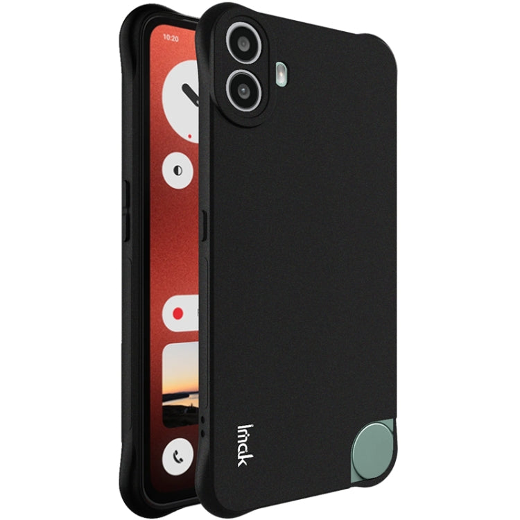 For Nothing CMF Phone 1 imak Shockproof Airbag TPU Phone Case(Matte Black) - Nothing Cases by imak | Online Shopping South Africa | PMC Jewellery | Buy Now Pay Later Mobicred