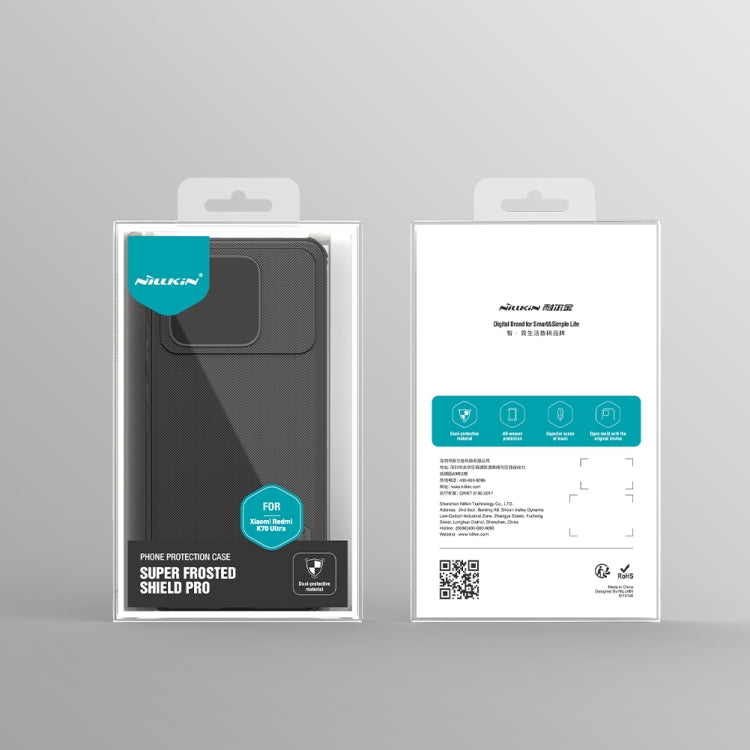 For Redmi K70 Ultra NILLKIN Frosted Shield Pro PC + TPU Phone Case(Black) - free shipping - PMC Jewellery - Order now!
