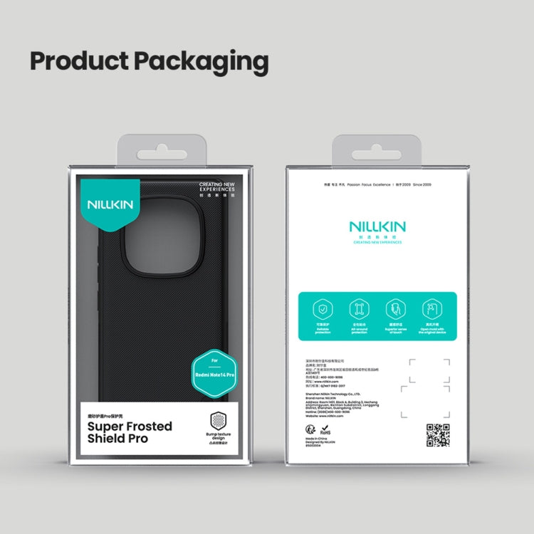 For Redmi Note 14 Pro 5G NILLKIN Frosted Shield Pro PC + TPU Phone Case(Blue) - free shipping - PMC Jewellery - Order now!
