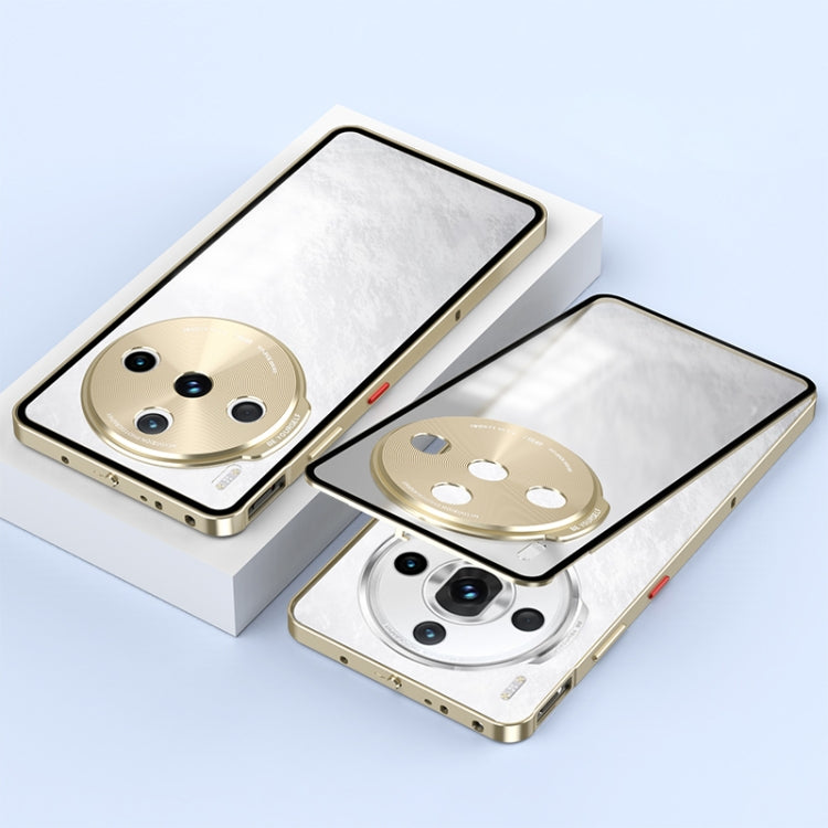 For ZTE nubia Z60S Pro Snap Buckle Metal Frame Frosted Phone Case(Gold) - ZTE Cases by PMC TechLife | Online Shopping South Africa | PMC TechLife | Buy Now Pay Later Mobicred