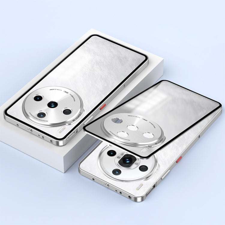 For ZTE nubia Z60S Pro Snap Buckle Metal Frame Frosted Phone Case(Silver) - ZTE Cases by PMC TechLife | Online Shopping South Africa | PMC TechLife | Buy Now Pay Later Mobicred