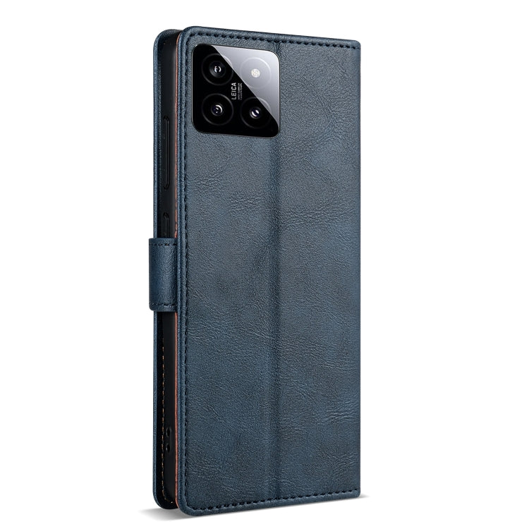 For Xiaomi 14 N.BEKUS CSJ-P1 Solid Color Leather Phone Case(Blue) - free shipping - PMC Jewellery - Order now!