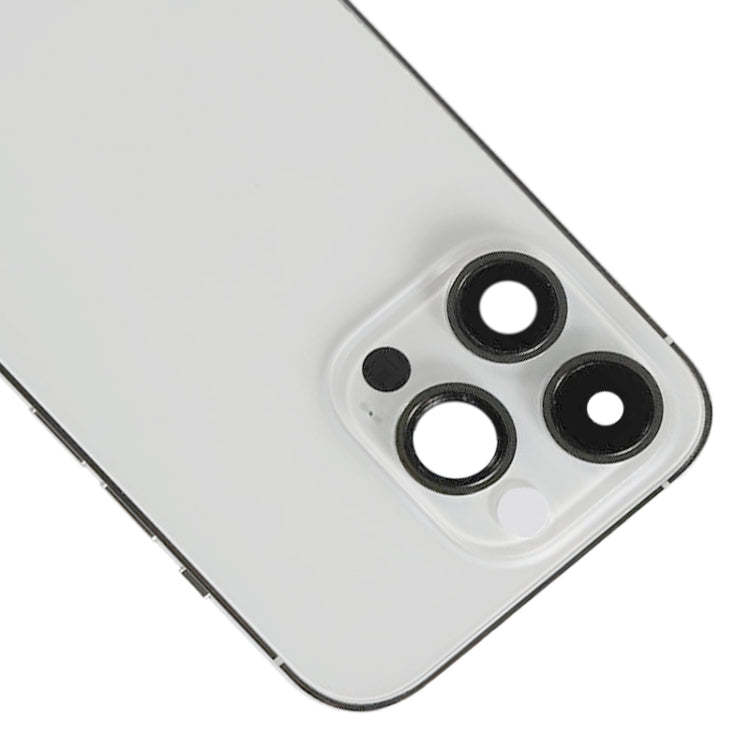 For iPhone 14 Pro Battery Back Cover with Side Keys & Card Tray, Version:CE EU Version(Silver) - free shipping - PMC Jewellery - Order now!