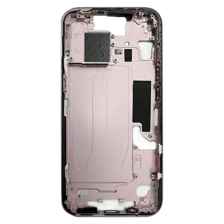 For iPhone 15 Middle Frame Bezel Plate with Side Keys + Card Tray, Version:CE EU Version(Pink) - free shipping - PMC Jewellery - Order now!