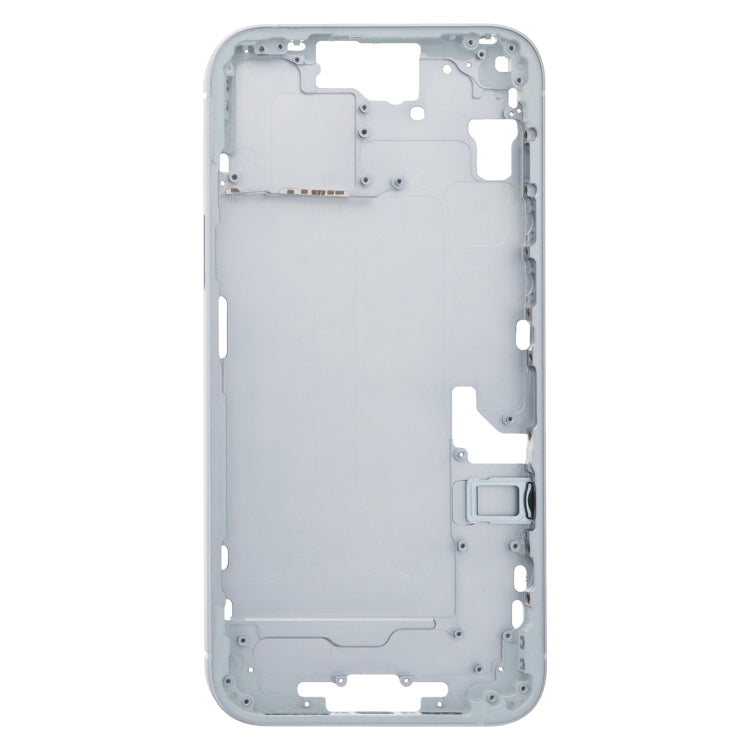 For iPhone 15 Plus Middle Frame Bezel Plate with Side Keys + Card Tray, Version:China Version(Blue) - free shipping - PMC Jewellery - Order now!