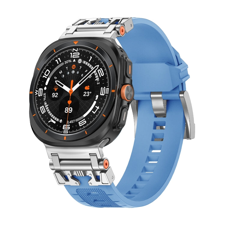 For Samsung Galaxy Watch UItra 47mm Armor TPU Sports Watch Band(Light Blue Silver) - free shipping - PMC TechLife - Order now!