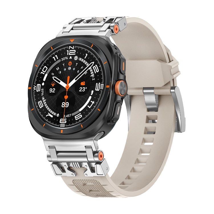 For Samsung Galaxy Watch UItra 47mm Armor TPU Sports Watch Band(Starlight Silver) - free shipping - PMC TechLife - Order now!