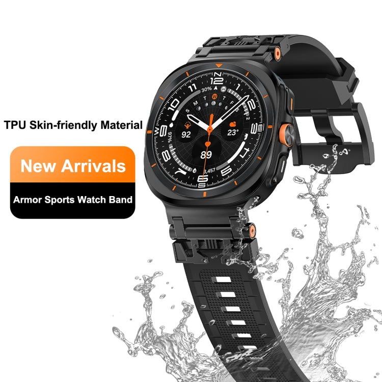 For Samsung Galaxy Watch UItra 47mm Armor TPU Sports Watch Band(Starlight Silver) - free shipping - PMC TechLife - Order now!