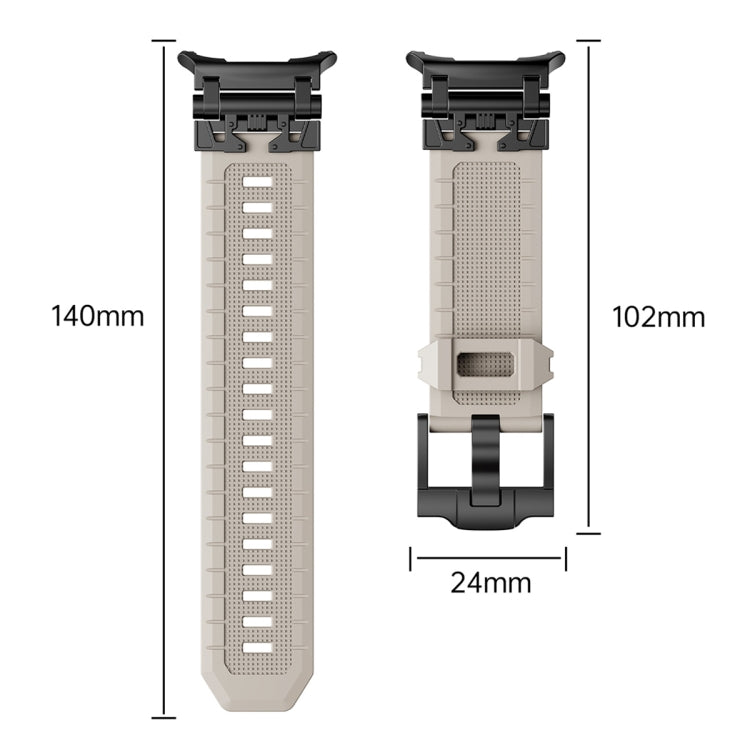 For Samsung Galaxy Watch UItra 47mm Armor TPU Sports Watch Band(Light Blue Silver) - free shipping - PMC TechLife - Order now!