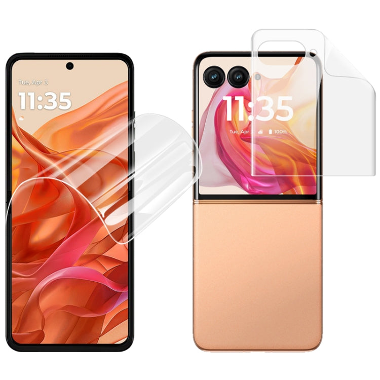 For Motorola Razr 50 Ultra / Razr+ 2024 imak 4th Generation Screen Hydrogel Film Protector, Main Screen + Second Screen 1 Set - free shipping - PMC Jewellery - Order now!