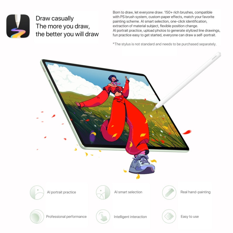 HUAWEI MatePad Air 12 inch WiFi Tablet PC, 12GB+256GB, HarmonyOS 4.2 Hisilicon Kirin 9000W, Not Support Google Play(White) - free shipping - PMc TechLife - Order now!