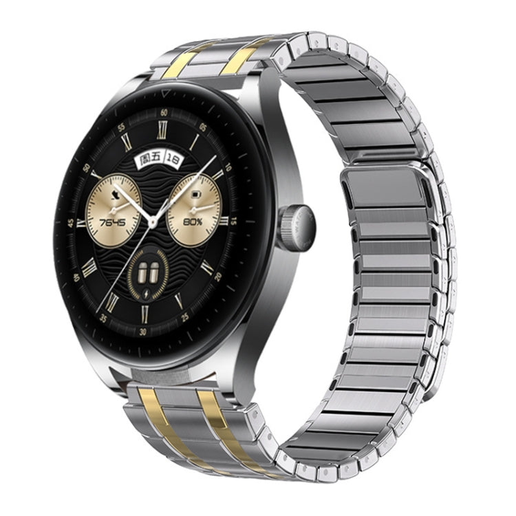 22mm AP Style Chain Magnetic Buckle Stainless Steel Watch Band(Silver Gold) - free shipping - PMC TechLife - Order now!