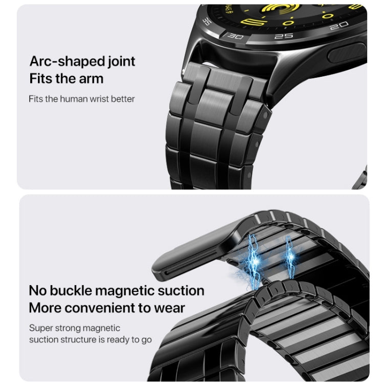 22mm AP Style Chain Magnetic Buckle Stainless Steel Watch Band(Titanium Silver) - free shipping - PMC TechLife - Order now!