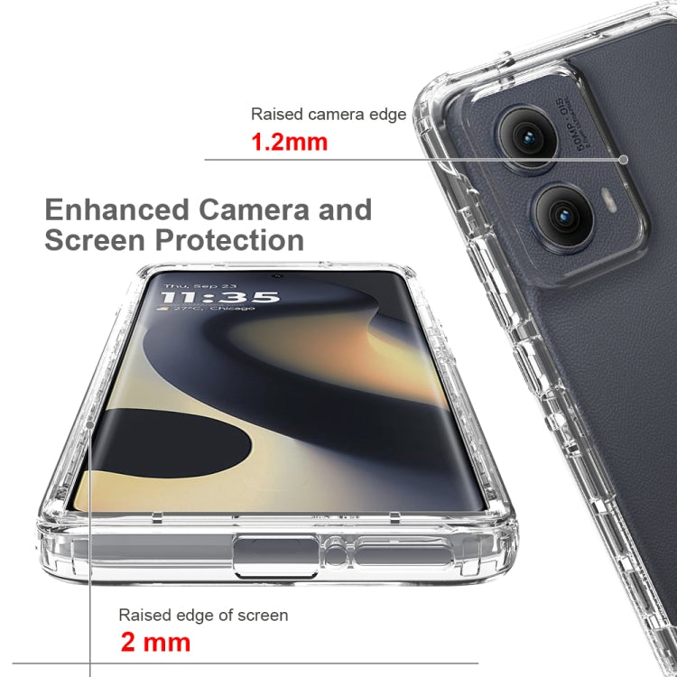 For Motorola Edge 5G 2024 Clear TPU Hybrid PC Shockproof Phone Case(Transparent) - free shipping - PMC Jewellery - Order now!