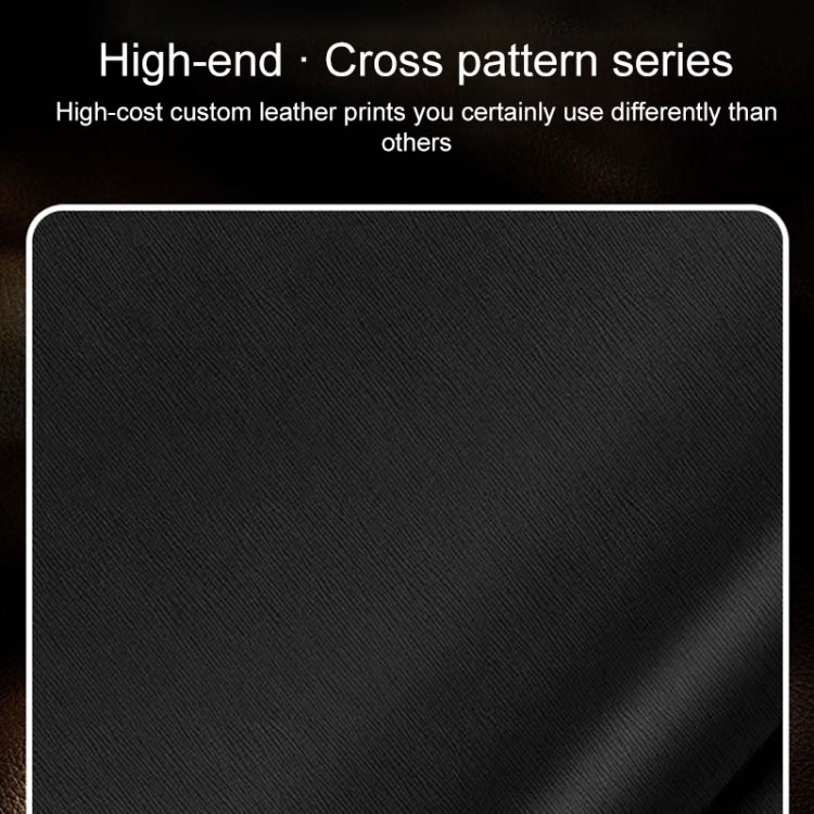 For Redmi K70 Ultra Silver Edge Cross Texture PU Leather Phone Case(Black) - Xiaomi Cases by PMC Jewellery | Online Shopping South Africa | PMC Jewellery | Buy Now Pay Later Mobicred