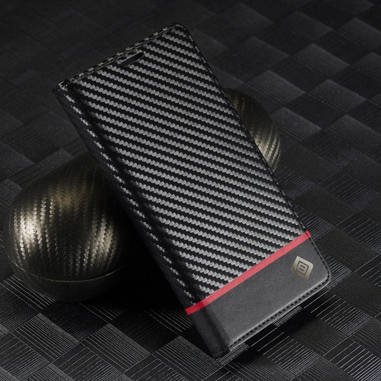 For Samsung Galaxy S25 Ultra 5G LC.IMEEKE Carbon Fiber Leather Phone Case(Horizontal Black) - Galaxy S25 Ultra 5G Cases by LC.IMEEKE | Online Shopping South Africa | PMC Jewellery | Buy Now Pay Later Mobicred