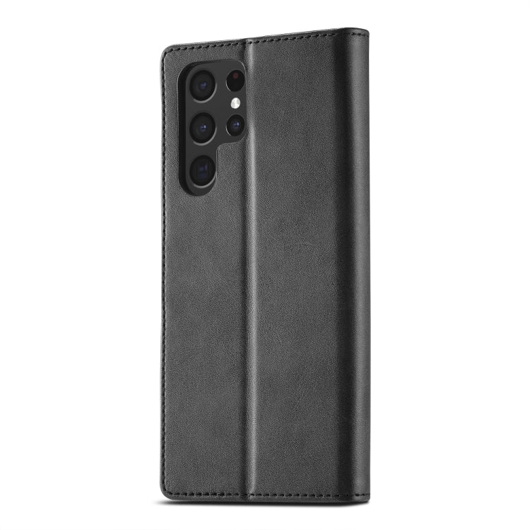 For Samsung Galaxy S25 Ultra 5G LC.IMEEKE Calf Texture Leather Phone Case(Black) - free shipping - PMC Jewellery - Order now!