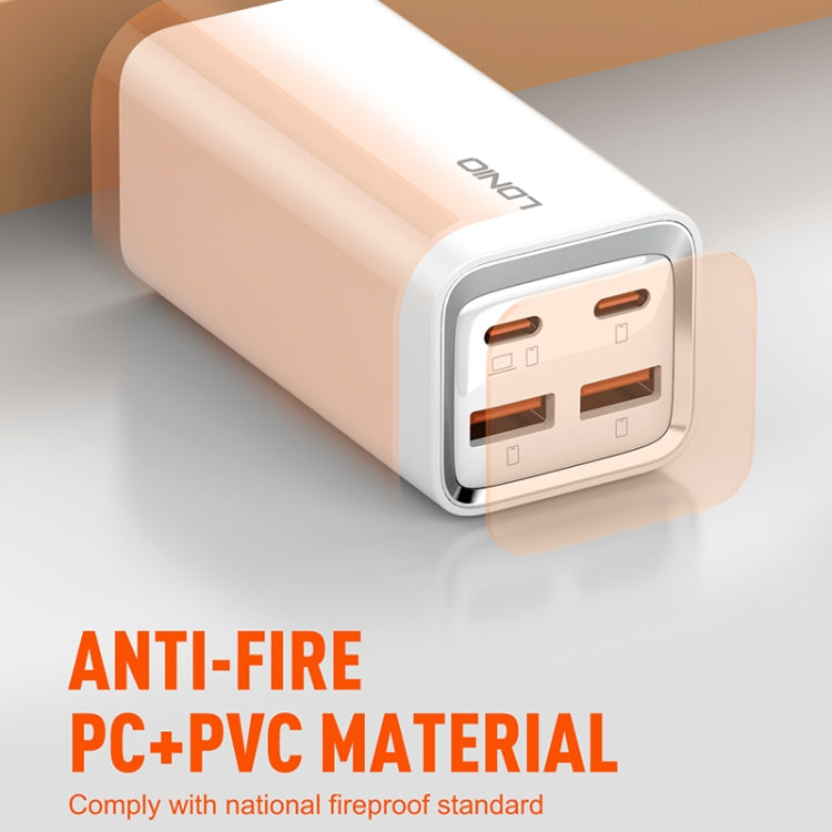 LDNIO A4610C PD65W Dual USB-C / Type-C + Dual USB Fast Charger, Cable Length: 1.5m, Plug Type:EU Plug��(White) - USB Charger by LDNIO | Online Shopping South Africa | PMC TechLife | Buy Now Pay Later Mobicred