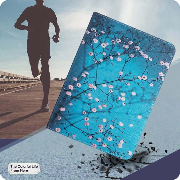 For Lenovo Tab M11 / Xiaoxin Pad 11 2024 Colored Drawing Leather Tablet Case(Plum Blossom) - Lenovo by PMC Jewellery | Online Shopping South Africa | PMC Jewellery | Buy Now Pay Later Mobicred