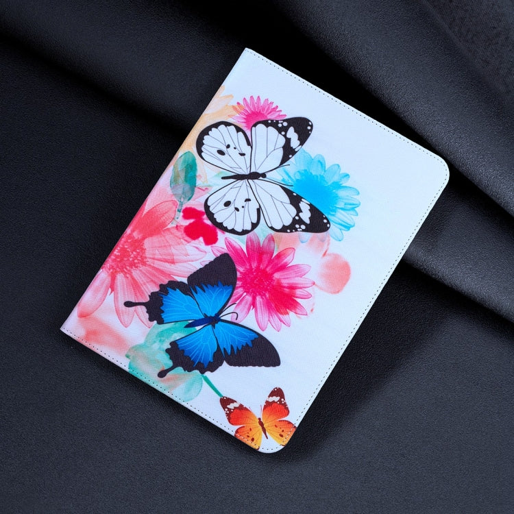 For Lenovo Tab M11 / Xiaoxin Pad 11 2024 Colored Drawing Leather Tablet Case(Two Butterflies) - Lenovo by PMC Jewellery | Online Shopping South Africa | PMC Jewellery | Buy Now Pay Later Mobicred