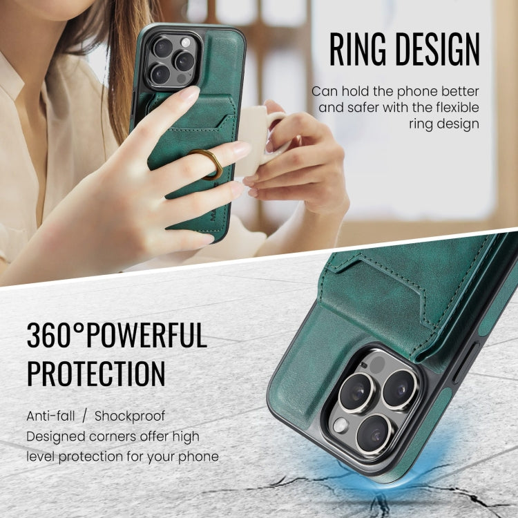 For iPhone 12 Pro DG.MING K1 MagSafe Detachable Wallet RFID Back Cover Phone Case(Green) - free shipping - PMC Jewellery - Order now!