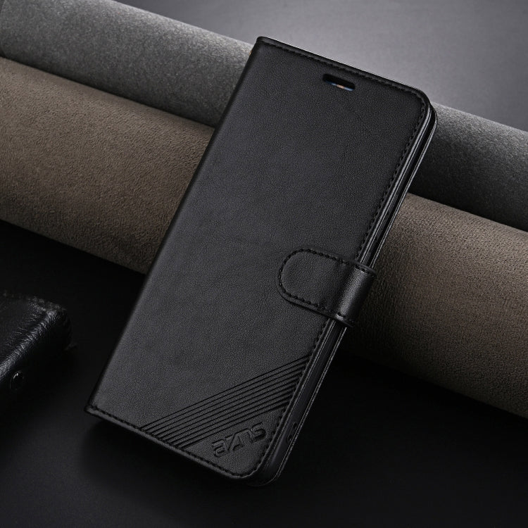 For Redmi K70 Ultra AZNS Sheepskin Texture Flip Leather Phone Case(Black) - free shipping - PMC Jewellery - Order now!