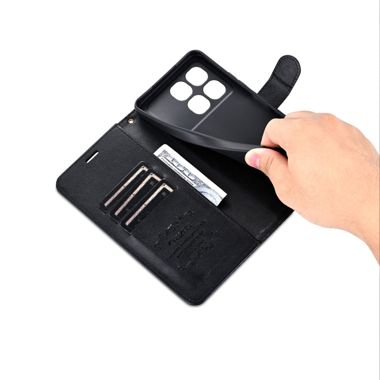 For Redmi K70 Ultra AZNS Sheepskin Texture Flip Leather Phone Case(Black) - free shipping - PMC Jewellery - Order now!