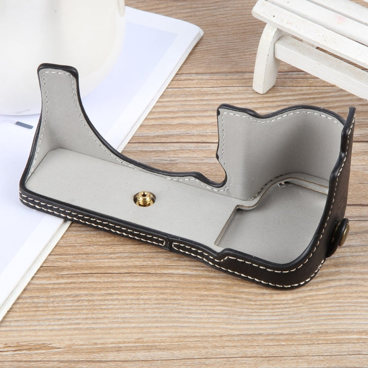 For FUJIFILM X-S20 Buffalo Texture PU Leather Camera Half Case Base(Black) - Half Case by PMC TechLife | Online Shopping South Africa | PMC TechLife | Buy Now Pay Later Mobicred