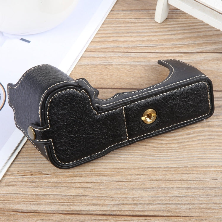 For FUJIFILM X-S20 Buffalo Texture PU Leather Camera Half Case Base(Black) - Half Case by PMC TechLife | Online Shopping South Africa | PMC TechLife | Buy Now Pay Later Mobicred