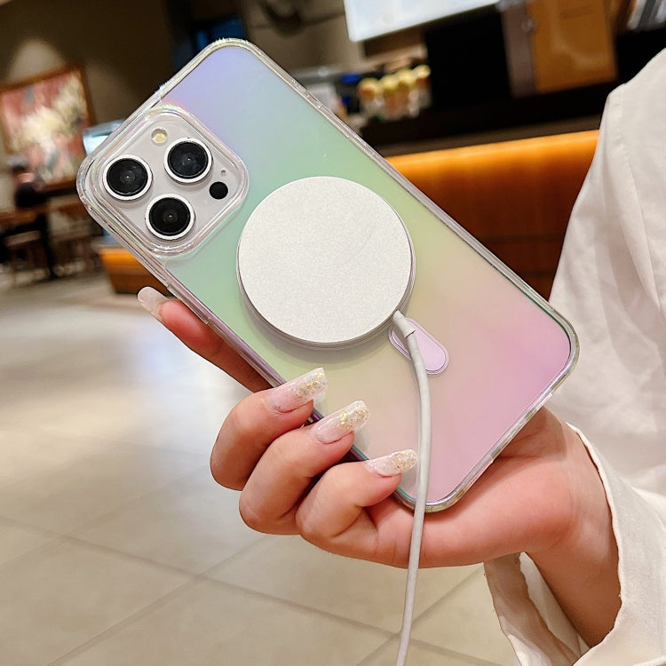 For iPhone 16 Pro Gradient Color MagSafe Airbag Full Coverage Phone Case(Rainbow) - free shipping - PMC TechLife - Order now!