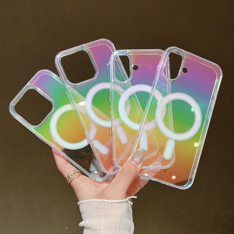 For iPhone 16 Plus Gradient Color MagSafe Airbag Full Coverage Phone Case(Rainbow) - free shipping - PMC TechLife - Order now!