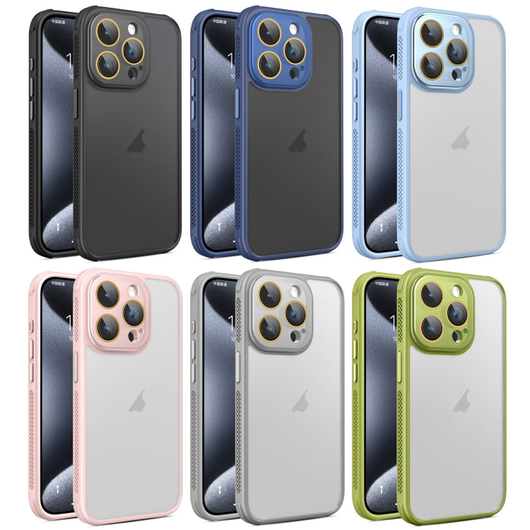 For iPhone 16 Pro Side Cooling Skin Feel Frosted Phone Case(Blue) - iPhone 16 Pro Cases by PMC TechLife | Online Shopping South Africa | PMC TechLife | Buy Now Pay Later Mobicred