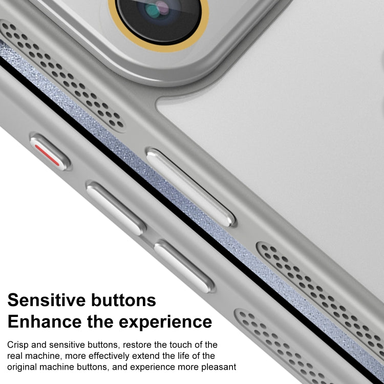 For iPhone 16 Pro Side Cooling Skin Feel Frosted Phone Case(Blue) - iPhone 16 Pro Cases by PMC TechLife | Online Shopping South Africa | PMC TechLife | Buy Now Pay Later Mobicred