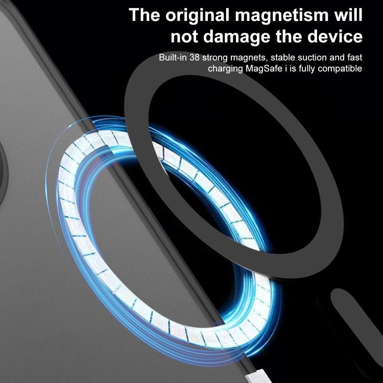 For iPhone 16 Pro Side Cooling Skin Feel Frosted MagSafe Magnetic Phone Case(Blue) - iPhone 16 Pro Cases by PMC TechLife | Online Shopping South Africa | PMC TechLife | Buy Now Pay Later Mobicred