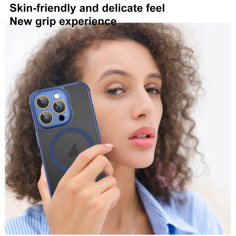 For iPhone 16 Pro Side Cooling Skin Feel Frosted MagSafe Magnetic Phone Case(Blue) - iPhone 16 Pro Cases by PMC TechLife | Online Shopping South Africa | PMC TechLife | Buy Now Pay Later Mobicred