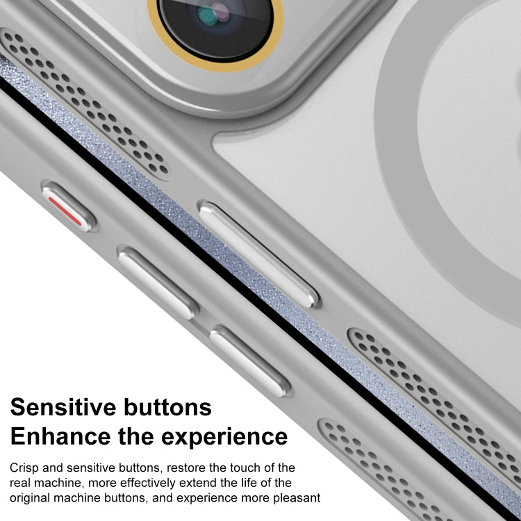 For iPhone 16 Pro Side Cooling Skin Feel Frosted MagSafe Magnetic Phone Case(Blue) - iPhone 16 Pro Cases by PMC TechLife | Online Shopping South Africa | PMC TechLife | Buy Now Pay Later Mobicred