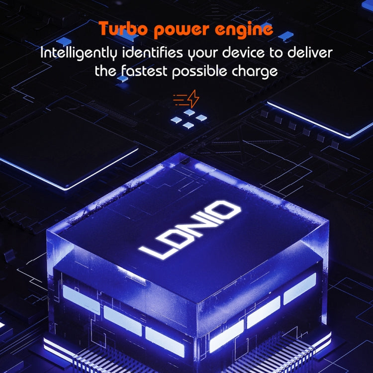 LDNIO Q366 65W USB + Dual Type-C Port Charger with 1m USB-C / Type-C to USB-C / Type-C Data Cable, Plug Type:EU Plug(Black) - free shipping - PMC Jewellery - Order now!