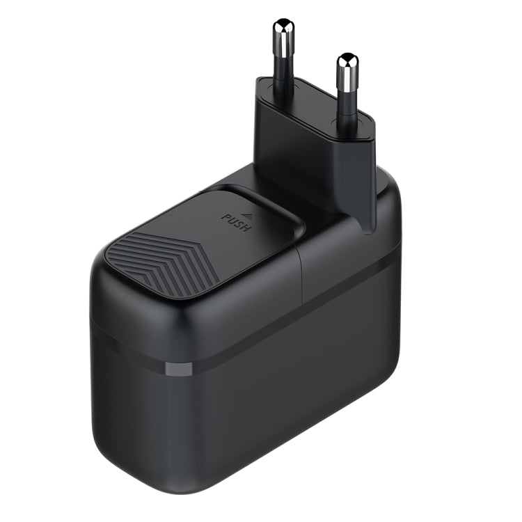 LDNIO Q367 65W GaN 3 x USB-C / Type-C Interface Charger with 1m USB-C / Type-C to USB-C / Type-C Data Cable, Plug Type:EU Plug(Black) - free shipping - PMC Jewellery - Order now!