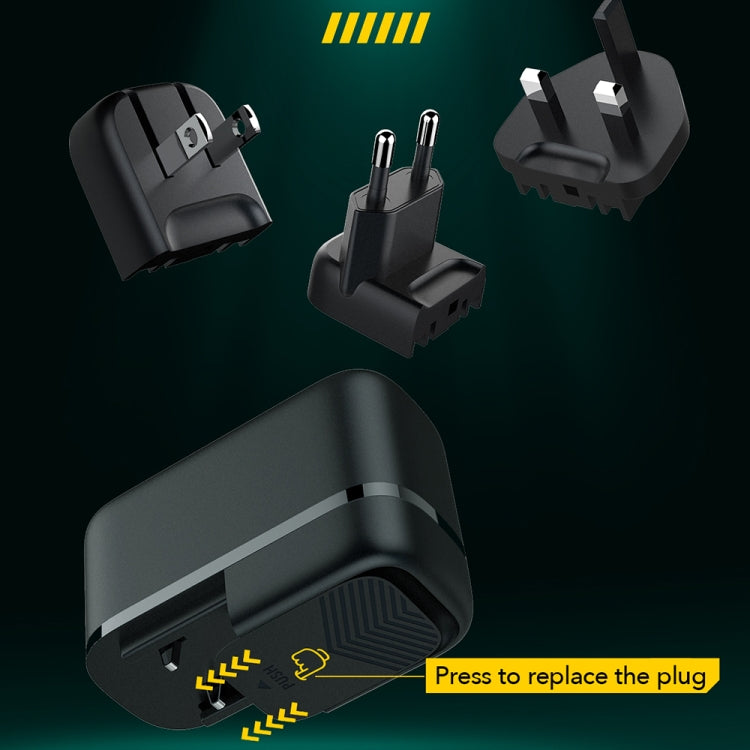 LDNIO Q367 65W GaN 3 x USB-C / Type-C Interface Charger with 1m USB-C / Type-C to USB-C / Type-C Data Cable, Plug Type:UK Plug(Black) - free shipping - PMC Jewellery - Order now!