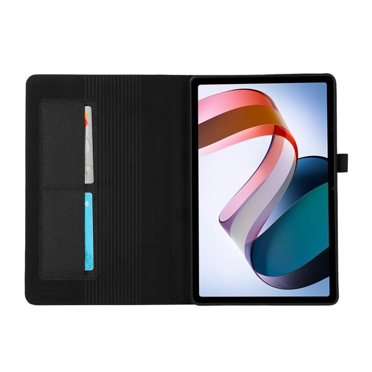 For OnePlus Pad Pro 12.1 Fabric Leather Tablet Case(Black) - Others by PMC TechLife | Online Shopping South Africa | PMC TechLife | Buy Now Pay Later Mobicred