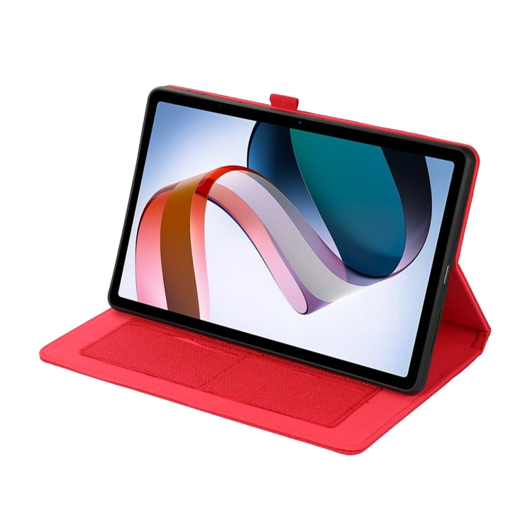 For OnePlus Pad Pro 12.1 Fabric Leather Tablet Case(Red) - Others by PMC TechLife | Online Shopping South Africa | PMC TechLife | Buy Now Pay Later Mobicred