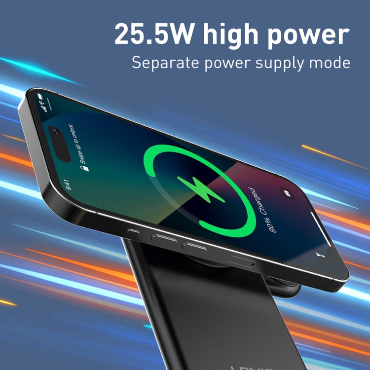 LDNIO WL02 25.5W 5 in 1 MagSafe Wireless Charger with 30cm Type-C Cable(Black) - free shipping - PMC Jewellery - Order now!