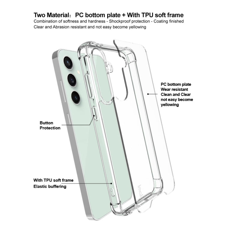 For Samsung Galaxy S24 FE 5G IMAK Space Shield PC + TPU Airbag Shockproof Phone Case(Transparent) - free shipping - PMC Jewellery - Order now!