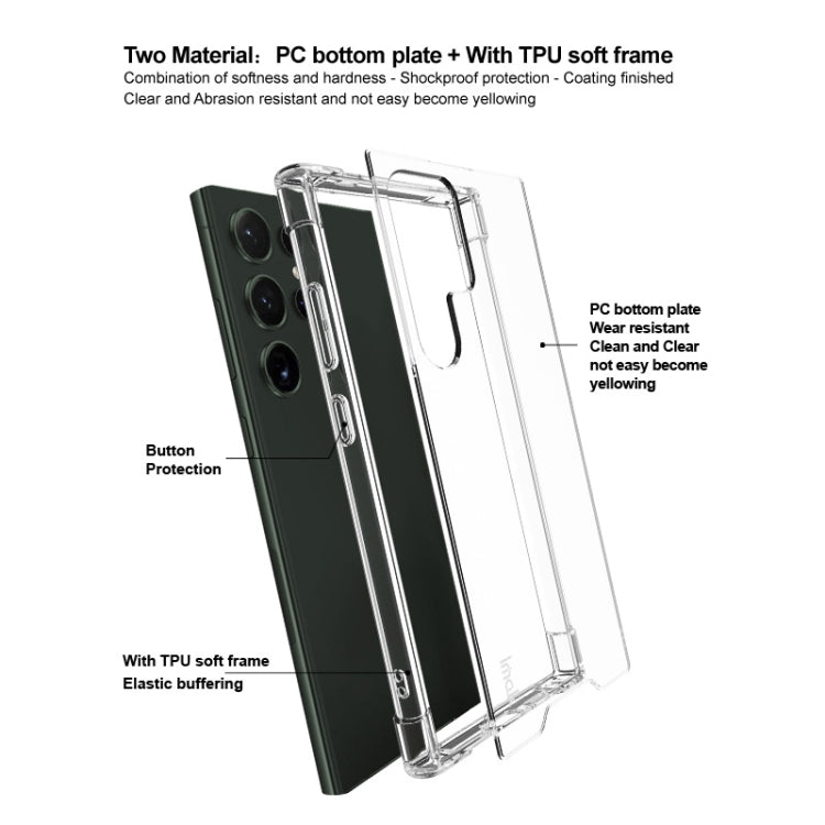 For Samsung Galaxy S24 Ultra 5G IMAK Space Shield PC + TPU Airbag Shockproof Phone Case(Transparent) - free shipping - PMC Jewellery - Order now!