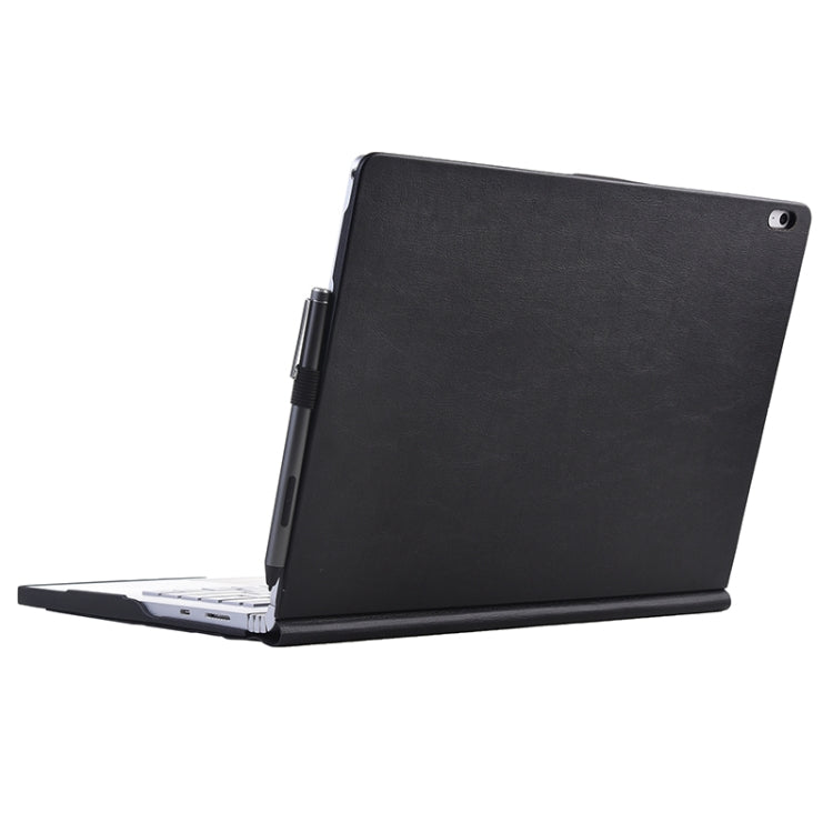 For Microsoft Surface Book 13.5 inch i5 Deformation All-inclusive Leather Laptop Case(Black) - Screen & Keyboard Cover by PMC Jewellery | Online Shopping South Africa | PMC Jewellery | Buy Now Pay Later Mobicred