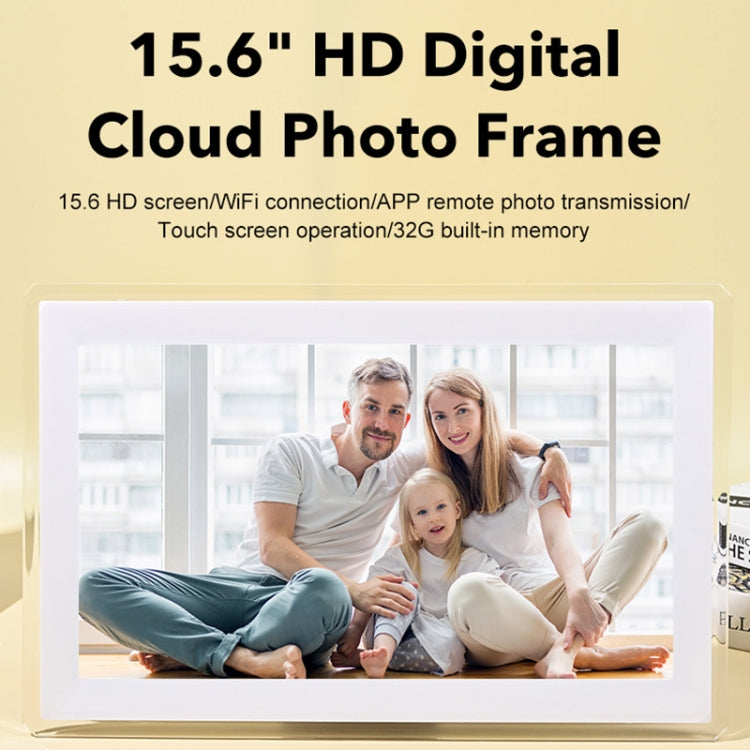 15.6 inch IPS Screen Digital Cloud Photo Frame Wall Mounted LED Advertising Machine, Plug Type:EU Plug(Black) - 15 inch Above by PMC TechLife | Online Shopping South Africa | PMC TechLife | Buy Now Pay Later Mobicred