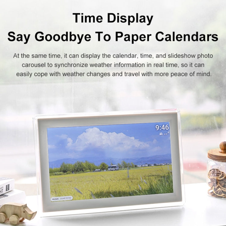 15.6 inch IPS Screen Digital Cloud Photo Frame Wall Mounted LED Advertising Machine, Plug Type:US Plug(White) - free shipping - PMC TechLife - Order now!