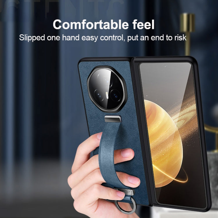 For Honor Magic V3 SULADA PC + Leather Texture Skin Feel Shockproof Phone Case(Red) - Honor Cases by SULADA | Online Shopping South Africa | PMC TechLife | Buy Now Pay Later Mobicred