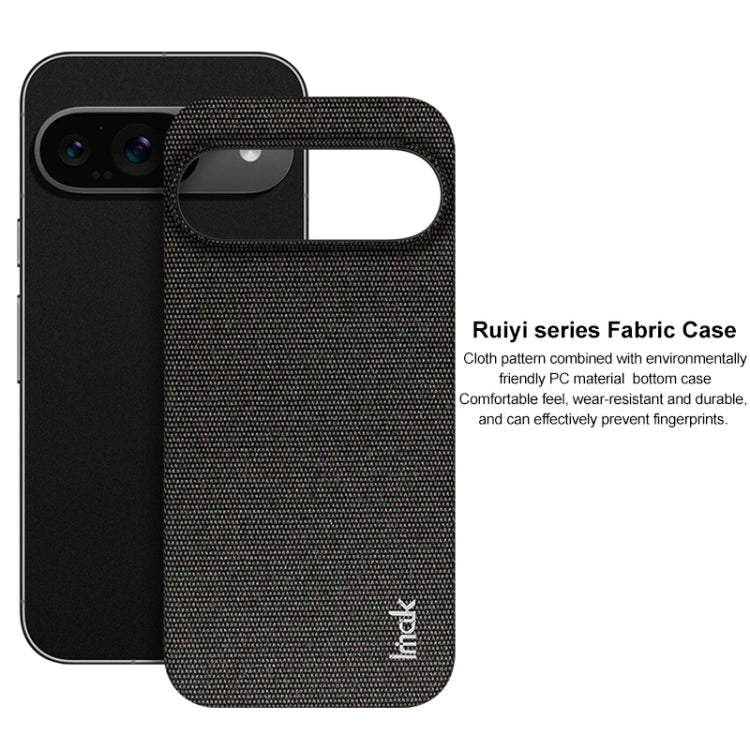 For Google Pixel 9 / 9 Pro imak Ruiyi Series Cloth Texture PU + PC Phone Case(Black) - free shipping - PMC Jewellery - Order now!