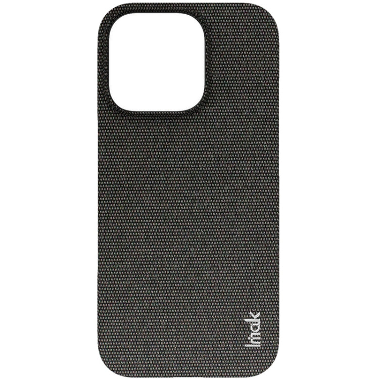 For iPhone 16 Pro Max imak Ruiyi Series Cloth Texture PU + PC Phone Case(Black) - free shipping - PMC Jewellery - Order now!